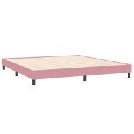 Box Spring легло без матрак розово 200x210 cm кадифе