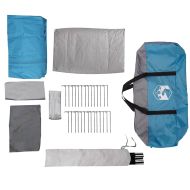 Семейна палатка, тунелна, 8-местна, синя, водоустойчива