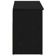 Пейка за обувки Черен дъб 102x30,5x45 cm Инженерна дървесина