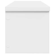 Кухненски стелаж с възможност за подреждане в бяло 60x15x16 cm