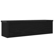 Кухненски стелажи за подреждане 2 бр черни 50x15x16 см