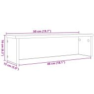 Кухненски стелажи за подреждане 2 бр черни 50x15x16 см
