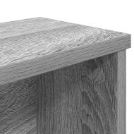 Кухненски стелажи, подреждащи се 2 бр сива сонома 50x15x16 см