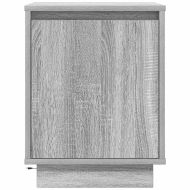 Нощни шкафчета с LED осветление 2 бр. сиво Сонома 38x34x50 см