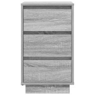 Нощен шкаф с LED осветление Grey Sonoma 38x34x65 cm