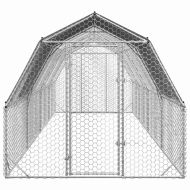 Пилешки подиум с покрив 2,5x8x2,25 м Поцинкована стомана