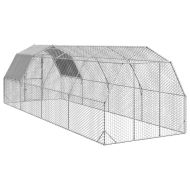 Пилешки подиум с покрив 2,5x8x2,25 м Поцинкована стомана