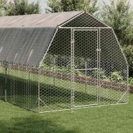 Пилешки подиум с покрив 2,5x8x2,25 м Поцинкована стомана