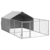 Открита кучешка колиба с бягаща пътека 4x2x1,5 m