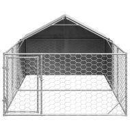 Открита кучешка колиба с бягаща пътека 4x2x1,5 m