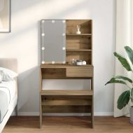 Комплект тоалетка с LED Artisan Oak Engineered Wood
