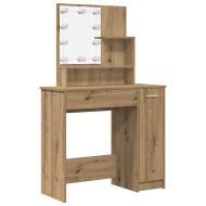 Комплект тоалетка с LED Artisan Oak Engineered Wood