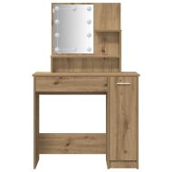 Комплект тоалетка с LED Artisan Oak Engineered Wood