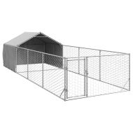 Открита кучешка колиба с бягаща пътека 7x2x1,5 m