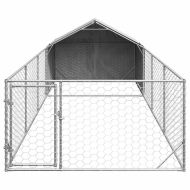 Открита кучешка колиба с бягаща пътека 7x2x1,5 m
