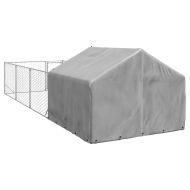 Открита кучешка колиба с бягаща пътека 7x2x1,5 m