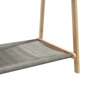 vidaXLL Закачалка за дрехи с рафтове 132x45,5x150,5 cm Бамбук