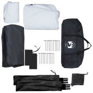 Палатка за къмпинг за 5 души Бяла затъмнена тъкан Водоустойчива