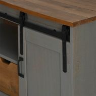 ТВ шкаф HALDEN с плъзгаща се врата сива 110x40x60 cm