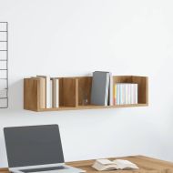 Стенен рафт за компактдискове Artisan Oak 75x18x18 cm