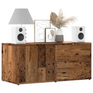 ТВ шкаф Старо дърво 80x34x35,5 cm Инженерна дървесина
