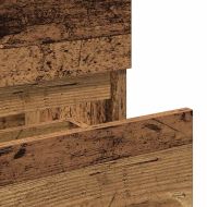 Шкаф за баня с огледало Стара дървесина Инженерна дървесина