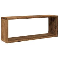 Wall Cube Shelves 6 pcs Old Wood 60x15x23cm Инженерна дървесина
