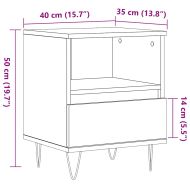 Нощно шкафче Artisan Oak 40x35x50 cm Инженерна дървесина