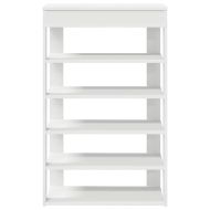 Рафт за обувки бял 60x30x98 cm