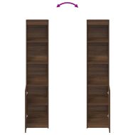 Висока дъска Кафяв дъб 37,5x35x180 cm Инженерна дървесина