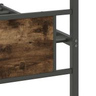 Рамка за легло без матрак опушен дъб 100x200 см инженерно дърво