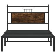 Рамка за легло без матрак опушен дъб 100x190 см инженерно дърво