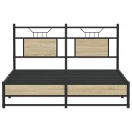 Рамка за легло без матрак сонома дъб 140x190 см инженерно дърво