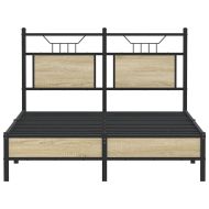 Рамка за легло без матрак сонома дъб 120x190 см инженерно дърво