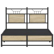 Рамка за легло без матрак сонома дъб 120x200 см инженерно дърво