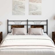 Горна табла, опушен дъб, 137 см, инженерно дърво и стомана