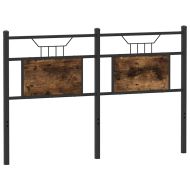 Горна табла, опушен дъб, 137 см, инженерно дърво и стомана