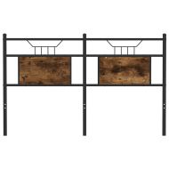 Горна табла, опушен дъб, 137 см, инженерно дърво и стомана