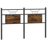 Горна табла, опушен дъб, 137 см, инженерно дърво и стомана