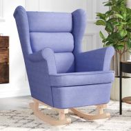 Люлеещ се стол Jeans Blue 74x90x102 cm Fabric