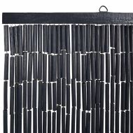 Завеса за врата срещу насекоми Тъмно сиво 100x220 cm Бамбук