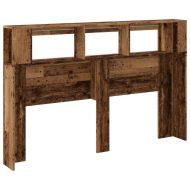 LED табла за глава Старо дърво Инженерна дървесина