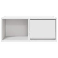 ТВ шкафове, 2 бр, бели, 60x31x25,5 см, инженерно дърво