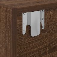 ТВ шкафове 2 бр Кафяв дъб 60x31x25,5 см инженерно дърво