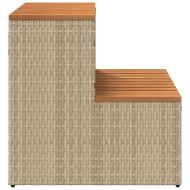 Стъпало за джакузи Beige 50x50x50,5 cm Поли ратан