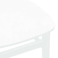 трапезни столове 2 бр. бяла масивна дървесина гума