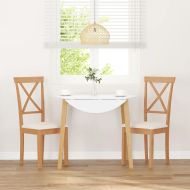 Трапезни столове с възглавници 2 бр масивна дървесина гума