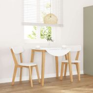 трапезни столове 2 бр. масивна дървесина гума