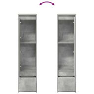 Висок шкаф, бетонно сив, 29,5x34x119,5 см инженерно дърво