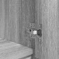 Висок шкаф, сив сонома, 29,5x34x119,5 см инженерно дърво